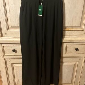 HALARA Black Wide-Leg Trousers